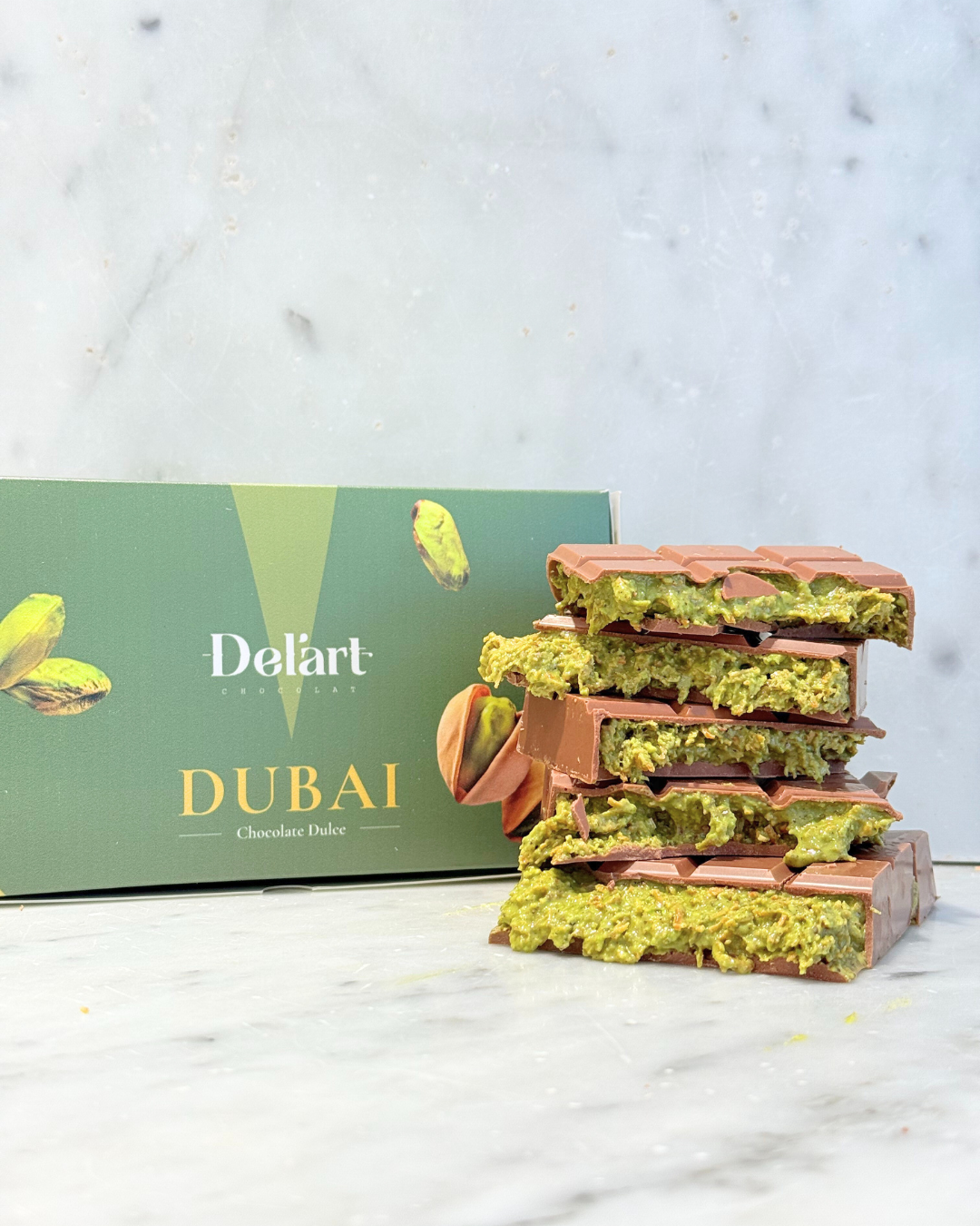 Barra Pistacho Viral Dubai - Chocolate leche