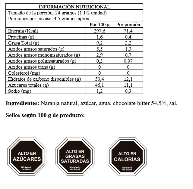 Media Naranja Bitter (110gr)