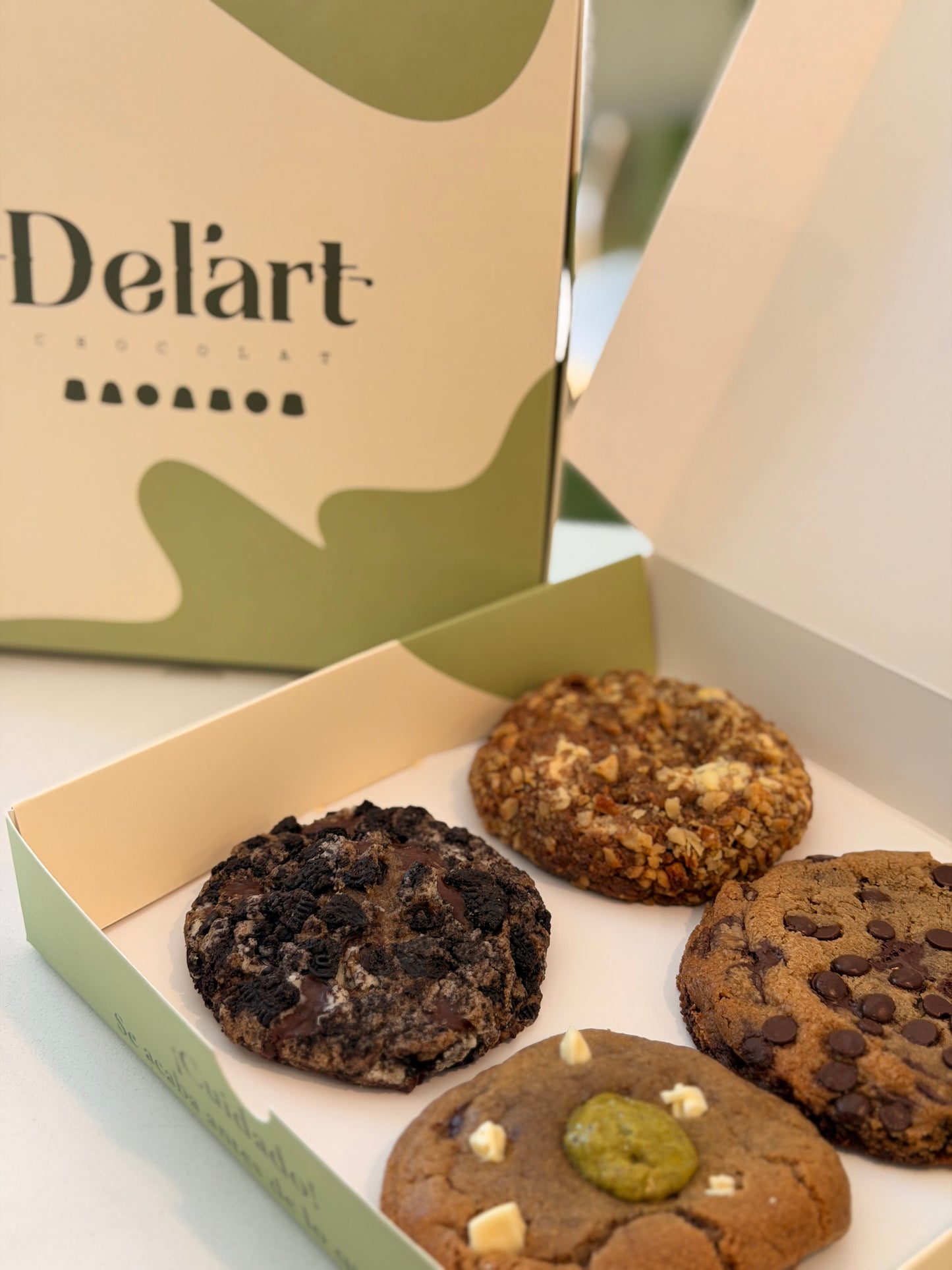 Cookies NUTELLA , PISTACHO Y LOTTUS