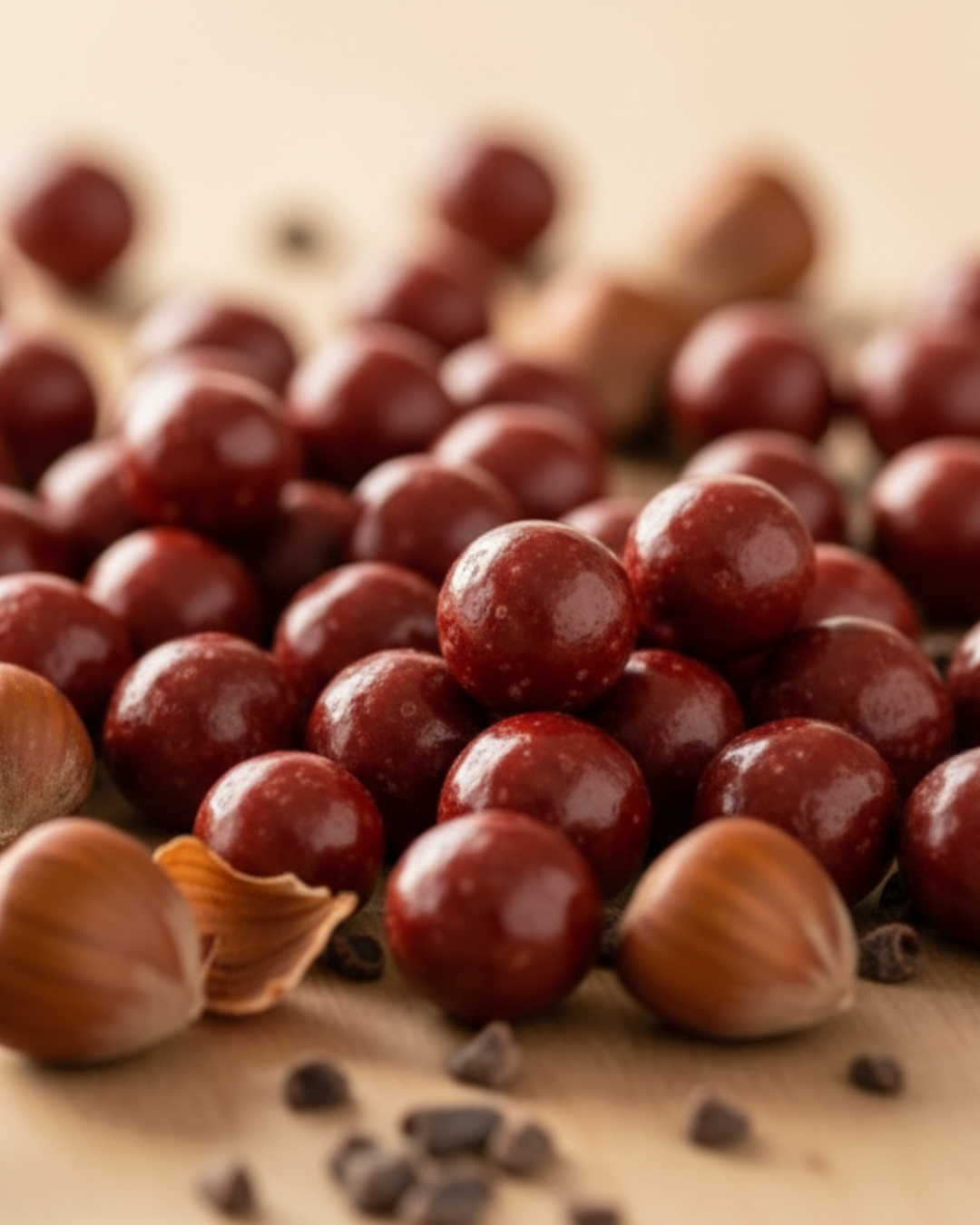 Avellanas bañadas en chocolate