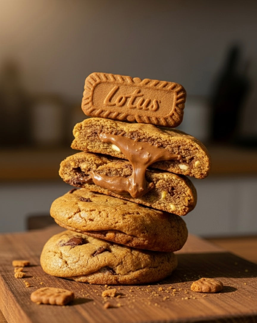Cookies NUTELLA , PISTACHO Y LOTTUS