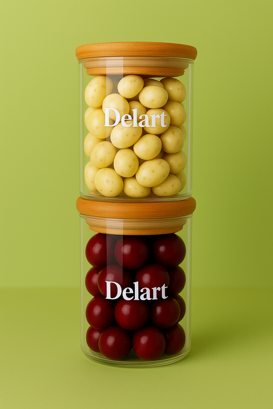 Frasco Pistachos + Frasco Almendras Bañadas